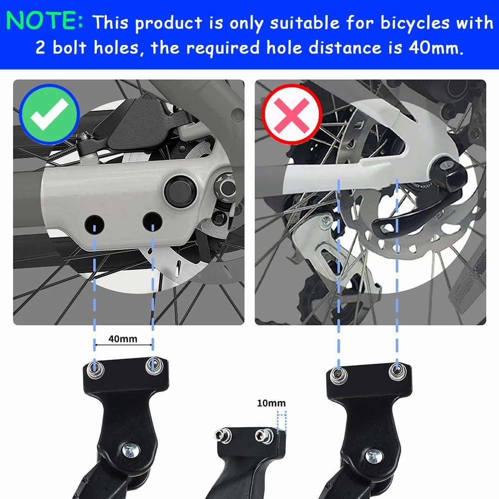 Bike Kickstand for Diamondback Andean Arden 3 Ascent EX Atroz 1 Axis Pro, Aluminum Adjustable Kickstand Foot Side Stand Suppor Rear Side Bicycle Stand with Non-Slip Rubber Foot,B