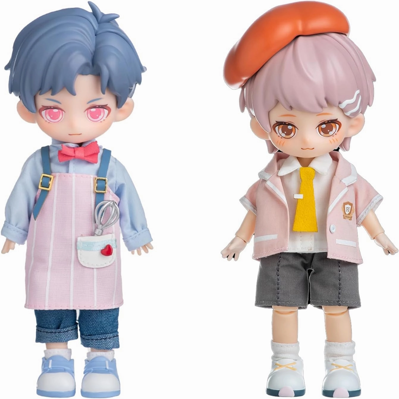 BJD Blind Box,Kawaii SIMONTOYS Series-PEETSOON Male Classmate 1/12 Ball Jointed Doll Collectable Figure Posable Dress Up for Girls Gift Toys