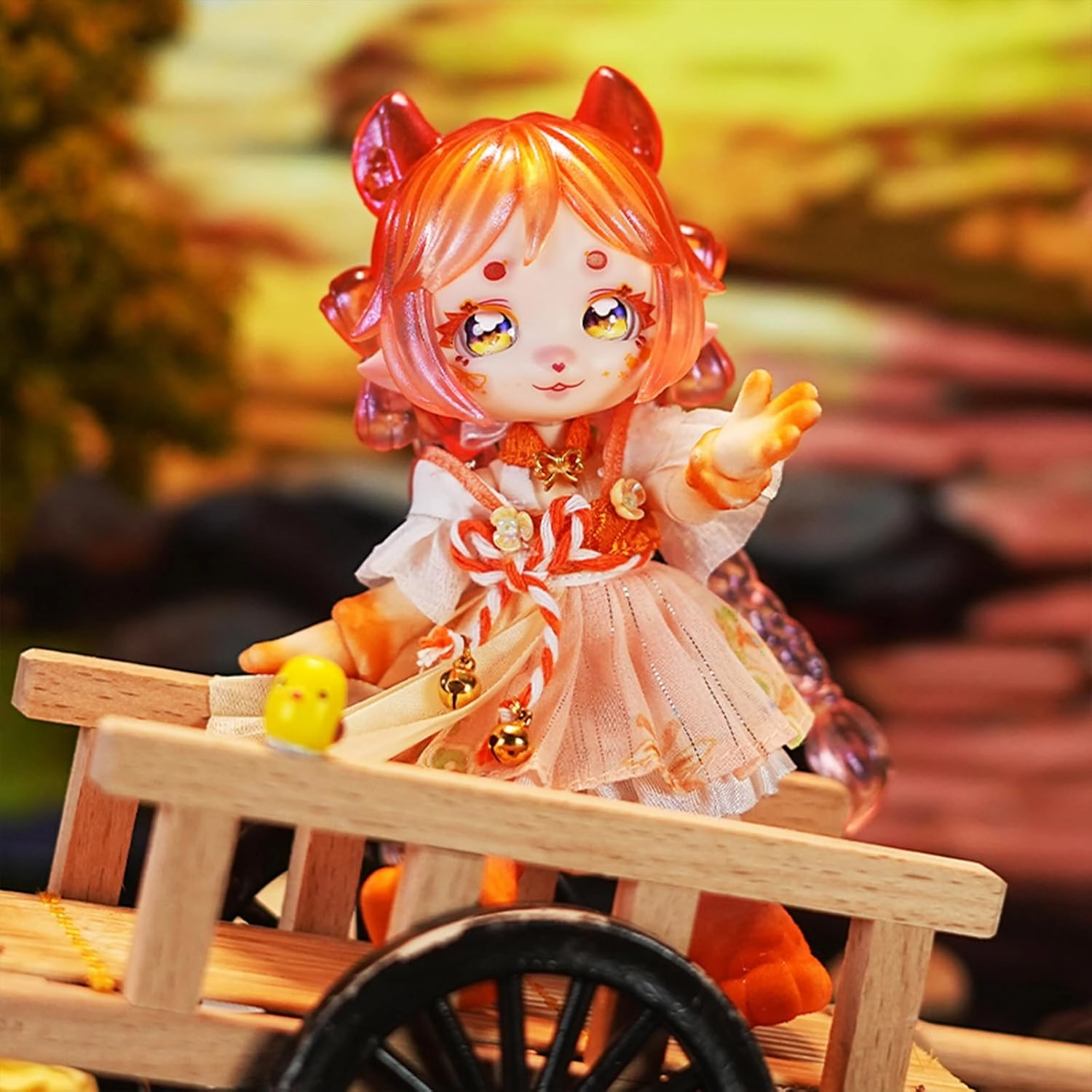 BJD Dolls Blind Box,Kawaii BJD Dolls Exotic Beast Record Series Ball Jointed Doll Collectable Action Figure for Girls Birthday Party Gift (Series-2-1 Box)
