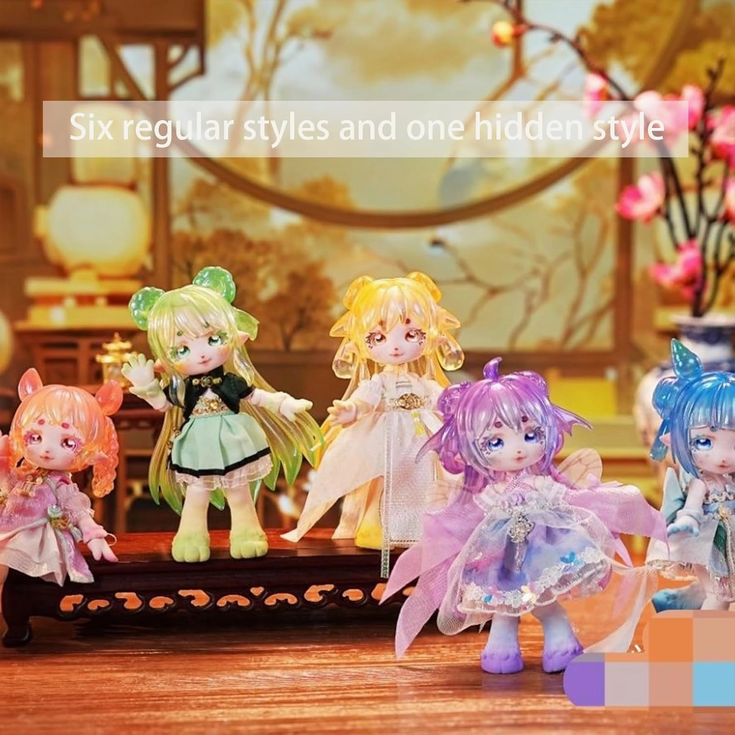 BJD Dolls Blind Box,Kawaii BJD Dolls Exotic Beast Record Series Ball Jointed Doll Collectable Action Figure for Girls Birthday Party Gift (Series-2-1 Box)