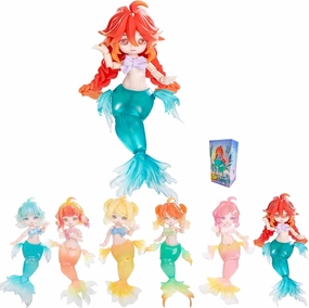 BJD Dolls Blind Box,Kawaii BJD Dolls Yunlai Mermaid Series Ball Jointed Doll Collectable Action Figure Posable Dress Up Doll for Girls Birthday Party Gift