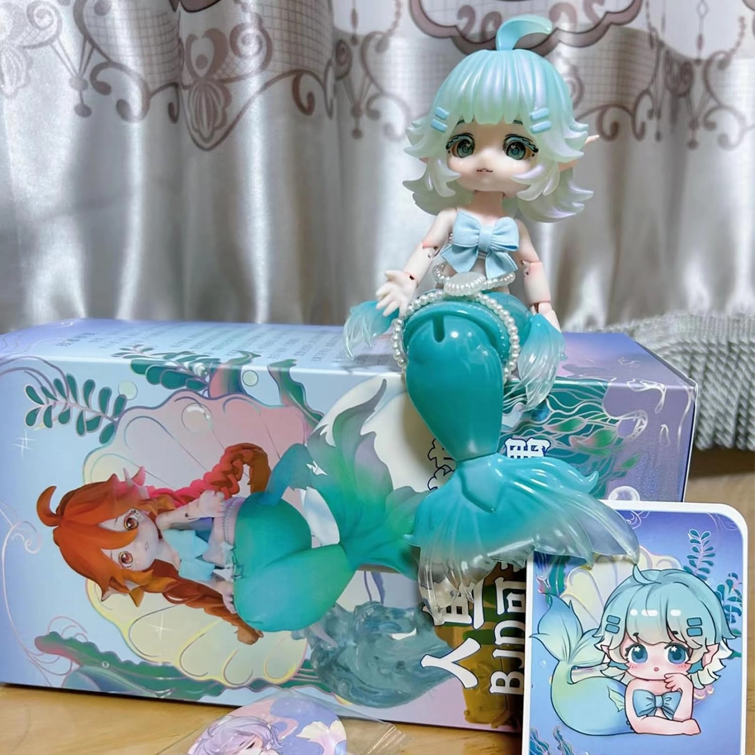 BJD Dolls Blind Box,Kawaii BJD Dolls Yunlai Mermaid Series Ball Jointed Doll Collectable Action Figure Posable Dress Up Doll for Girls Birthday Party Gift