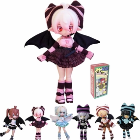 BJD Dolls Blind Box,Kawaii Easter Bunny BJD Dolls Elf Rabbit Series 1/6 Ball Jointed Doll Collectable Action Figure for Girls Birthday Party Gift (1/12-UF Band-1pack)