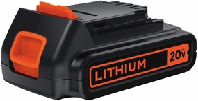 BLACK DECKER 20V MAX Battery, 1.5Ah Lithium Ion Battery, Extended Runtime, Compatible with Tools, Outdoor Equipment and 20V Vacuums (LBXR20)