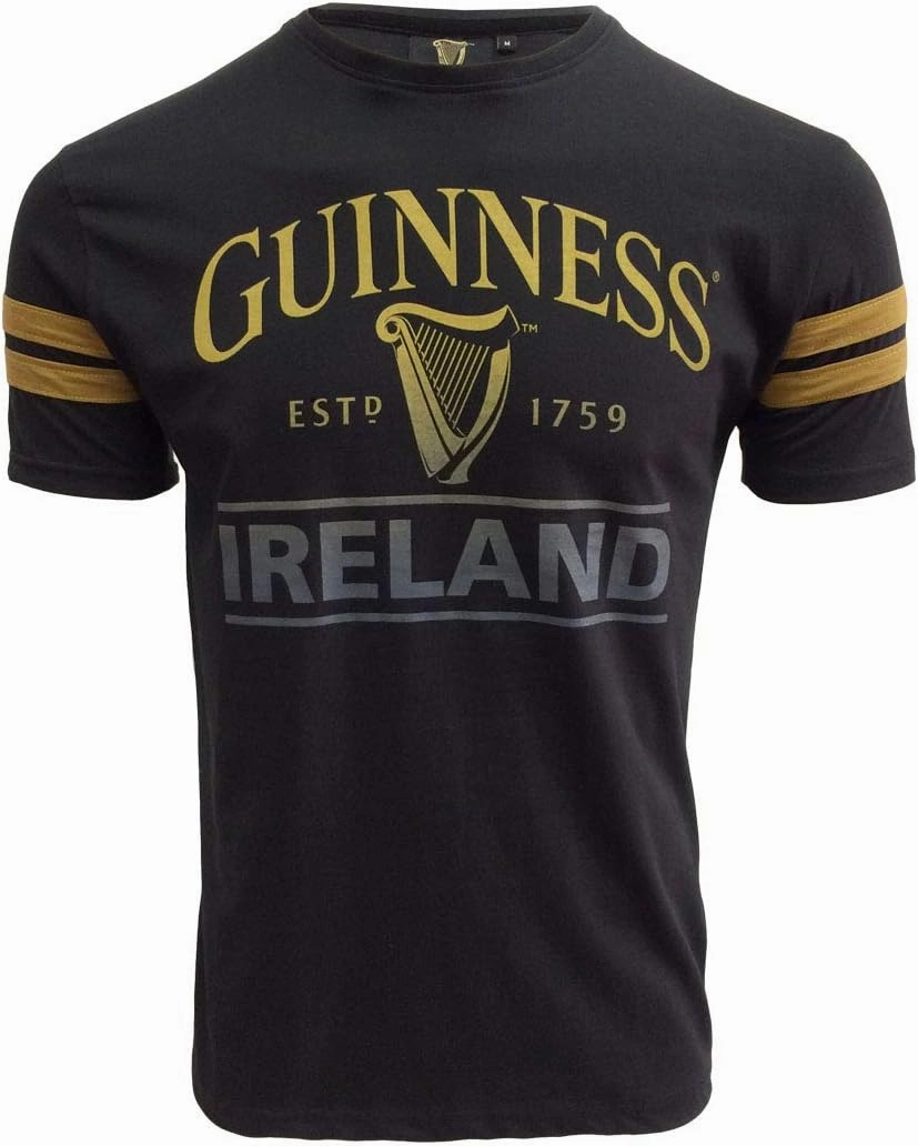 Black Deep Tan Tape Tee-Shirt (Black/Deep Tan, X-Large)