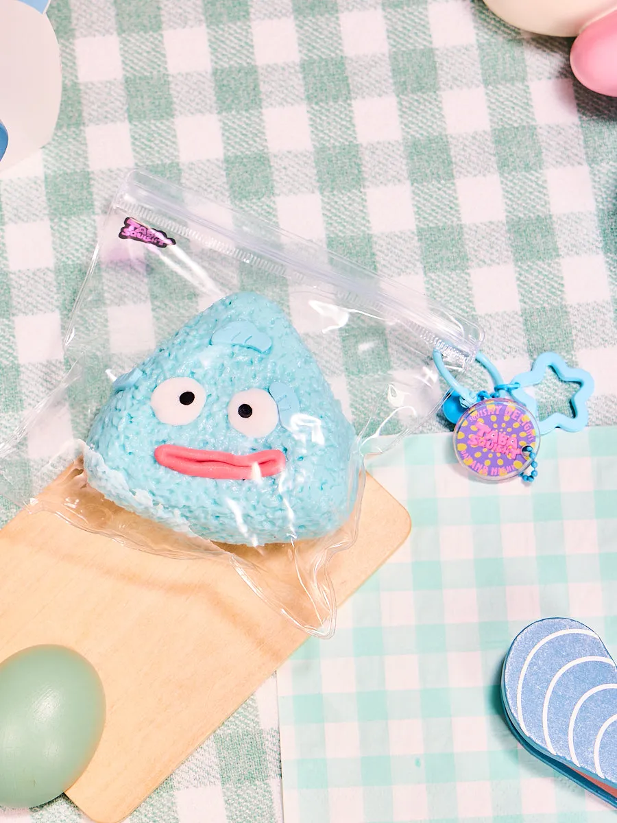 Blue Triangle Funny Face Cake Squeeze Toy