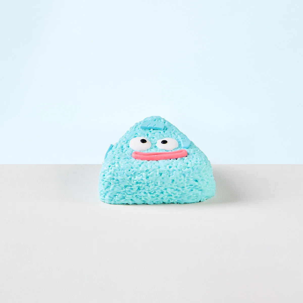 Blue Triangle Funny Face Cake Squeeze Toy