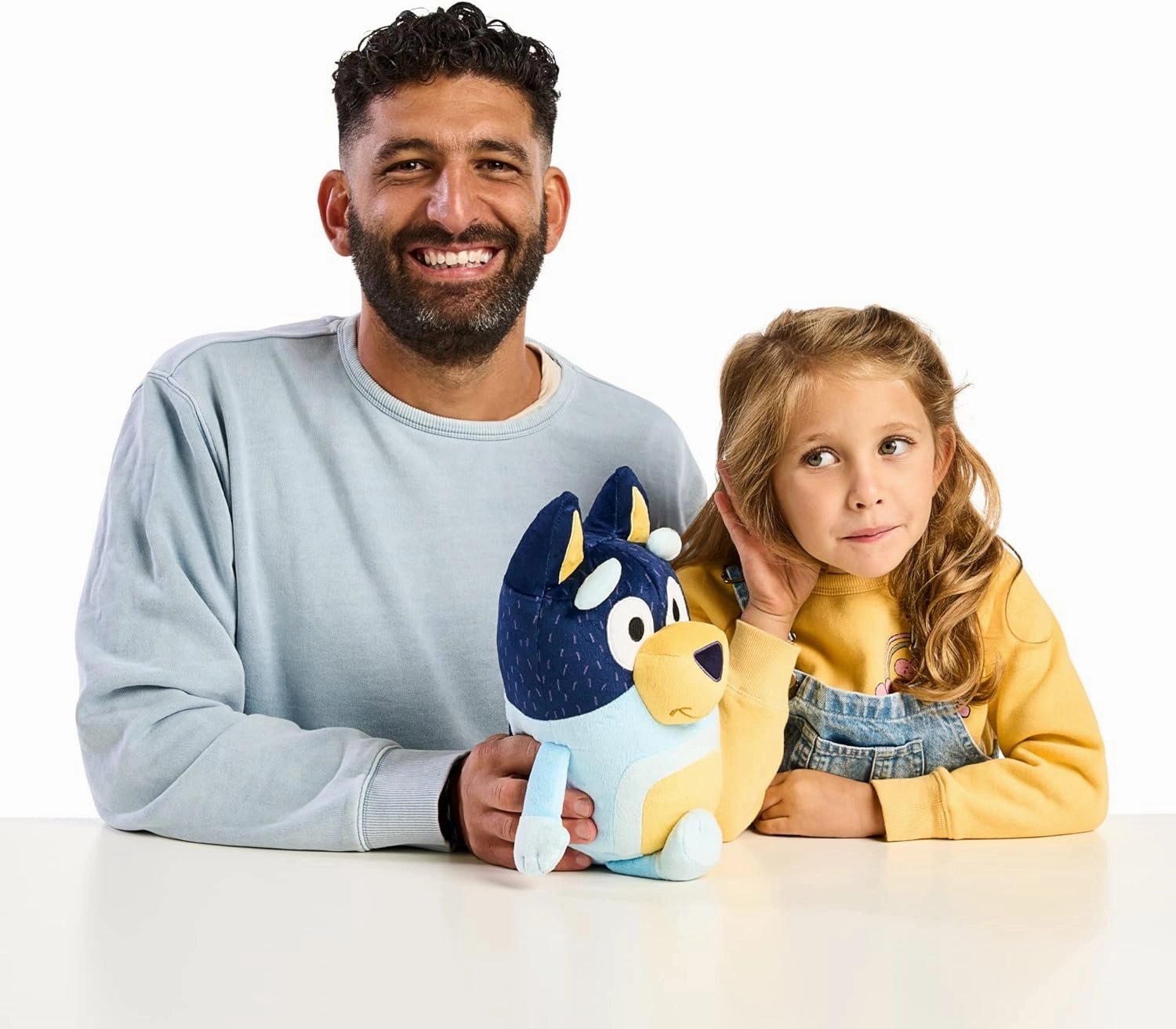Bluey Talking Bandit (Dad) 14" Talking Plush Bandit Plush Toy with 9 Phrases Theme Song