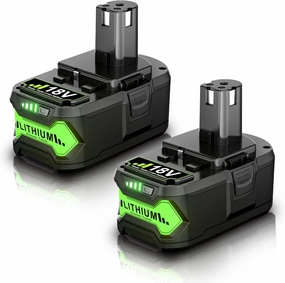 Bonacell 2Pack 8.0Ah Replacement for Ryobi 18V Battery Compatible for Ryobi Battery 18V ONE  P102 P103 P104 P105 P107 P109 P122 PBP005 Cordless Tool