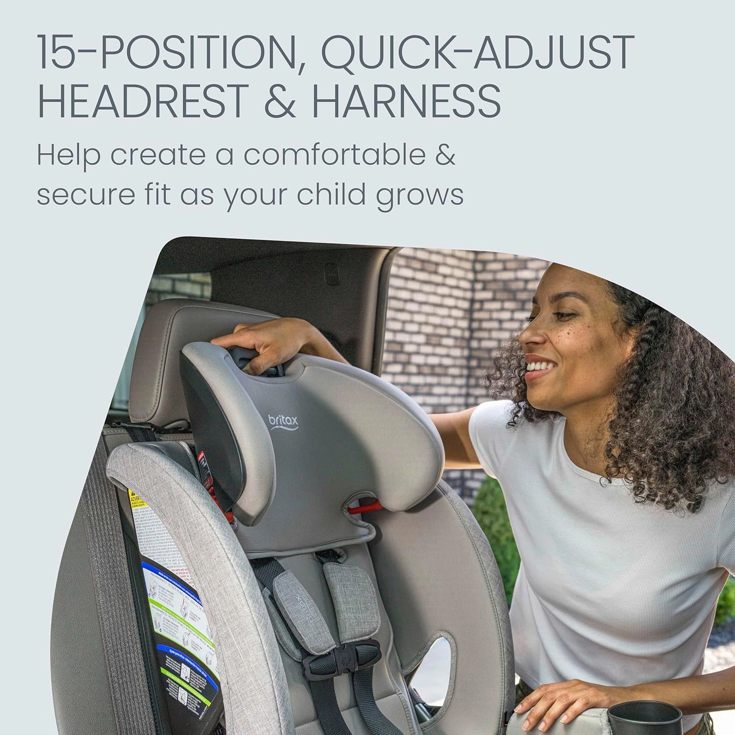Britax One4Life Slim All-in-One Car Seat, 10 Years of Use, 17.5” SpaceSaver Design, Converts from Rear-Facing Infant Car Seat to Forward-Facing Booster Seat, ClickTight Installation, Raven Black