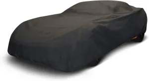 Budge Indoor Stretch Corvette Car Cover, Luxury Indoor Protection, Soft Inner Lining, Breathable, Dustproof, Car Cover fits 1982 to 1996 Chevrolet Corvettes, Black