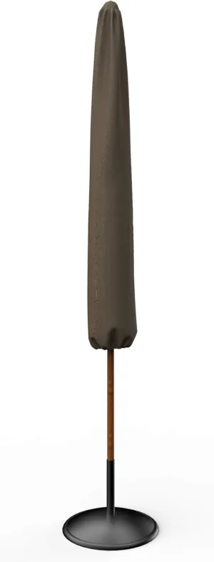 Budge P7A03BTNW3 StormBlock™ Hillside Patio Umbrella Cover, 14" Diameter x 71"H, Black and Tan Weave
