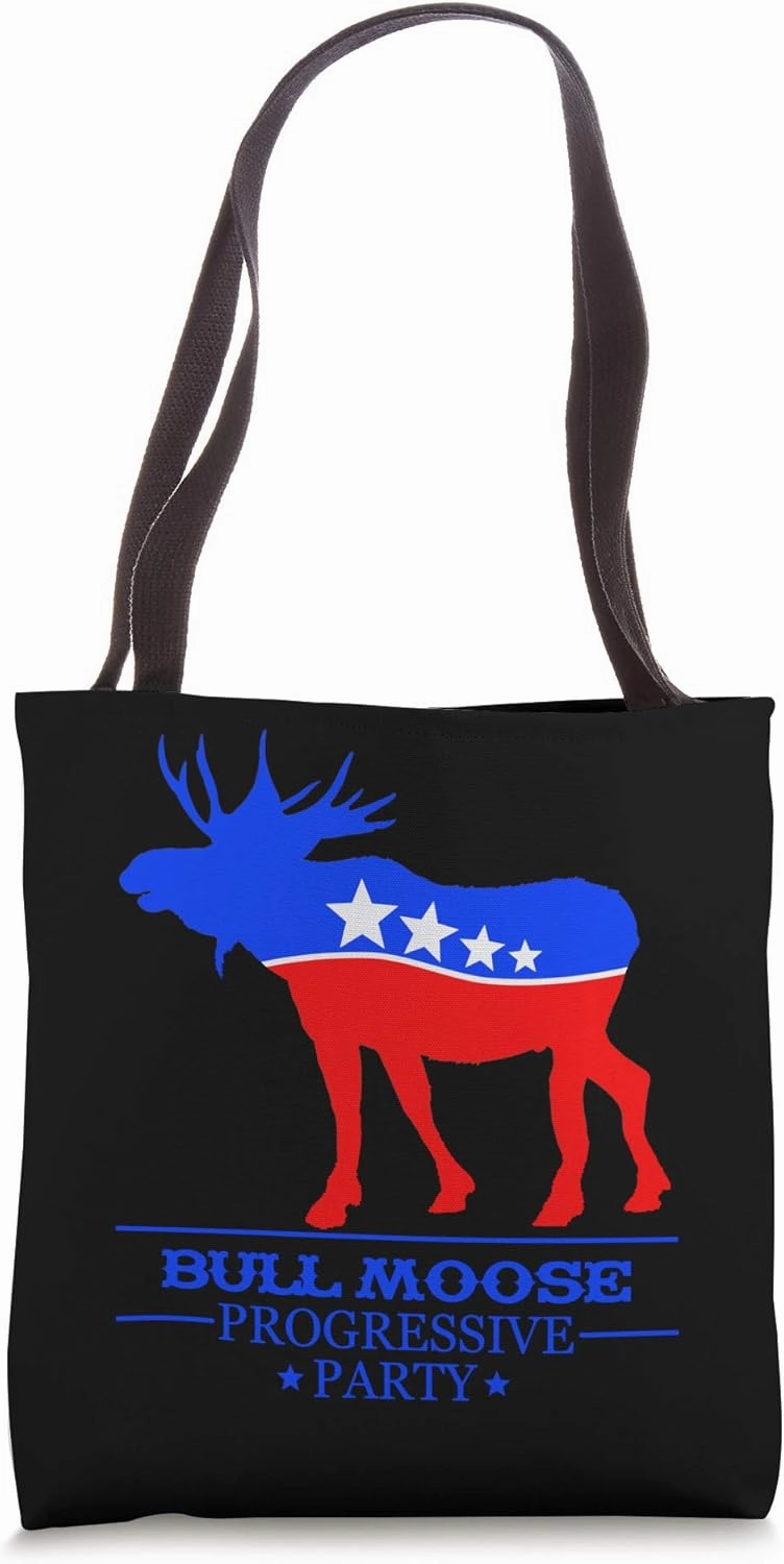 Bull Moose Party Vintage Teddy Roosevelt President Campaign Tote Bag