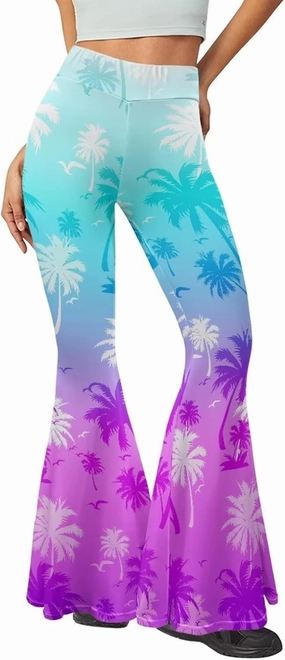 Bulopur High Waist Yoga Flare Pants for Women, Soft Tummy Control Workout Pant for Sports Running