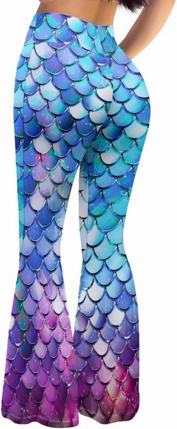 Bulopur High Waist Yoga Flare Pants for Women, Soft Tummy Control Workout Pant for Sports Running