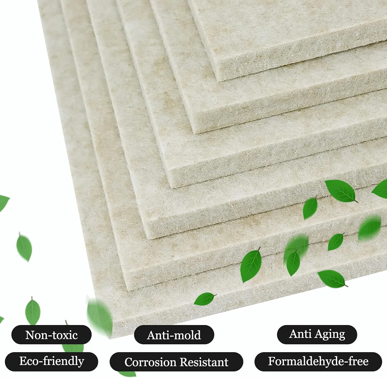 BXI Sound Absorber - 16 X 12 X 3/8 Inches 6 Pack High Density Acoustic Absorption Panel, Sound Absorbing Panels Reduce Echo Reverb, Tackable Acoustic Panels for Wall and Ceiling Acoustic Treatment