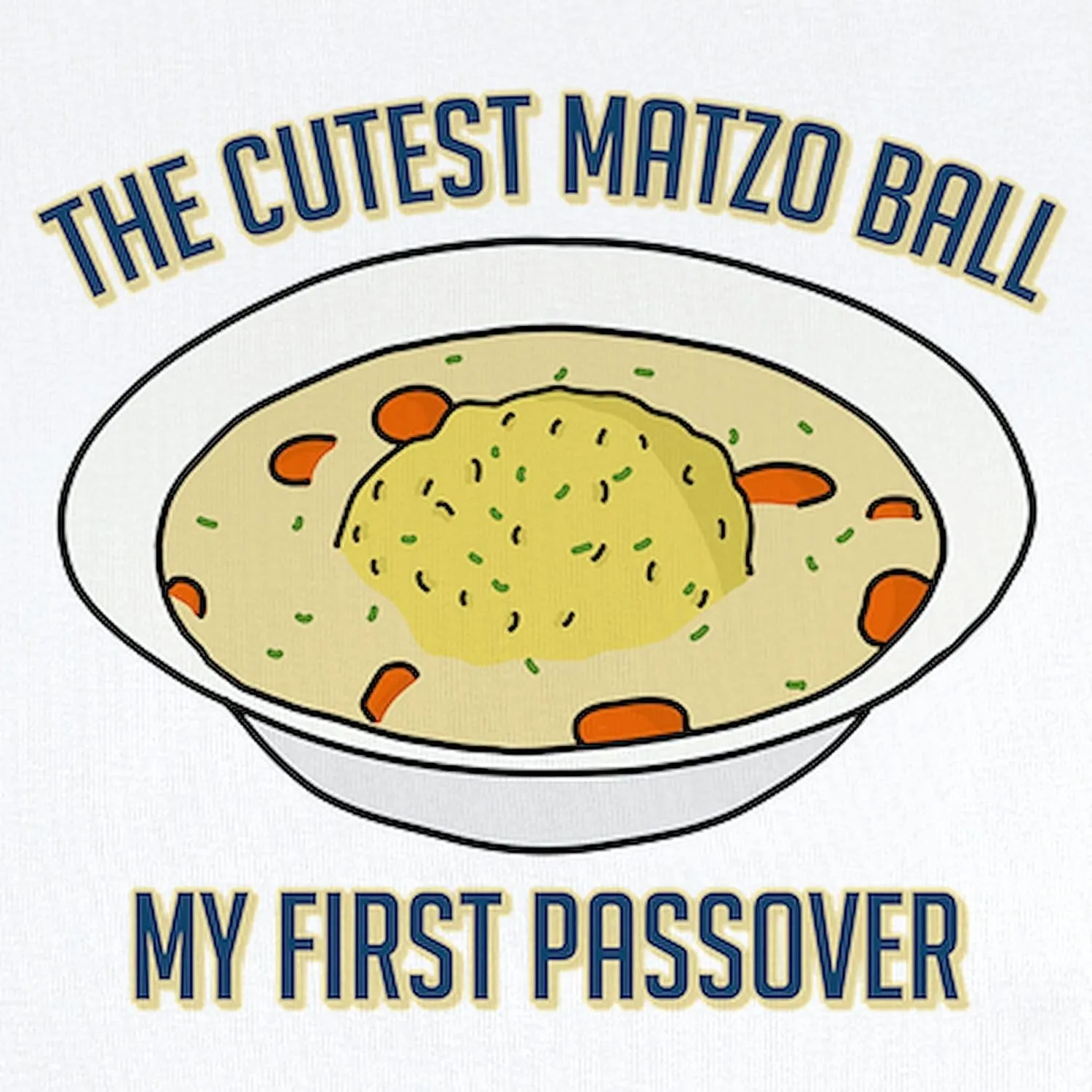 CafePress Matzo Ball My First Passover Baby Light Bodysuit Cute Infant Bodysuit Baby Romper