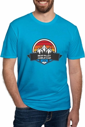 CafePress Bear Valley Angels Camp California T Shirt Men's Fitted Graphic T-Shirt