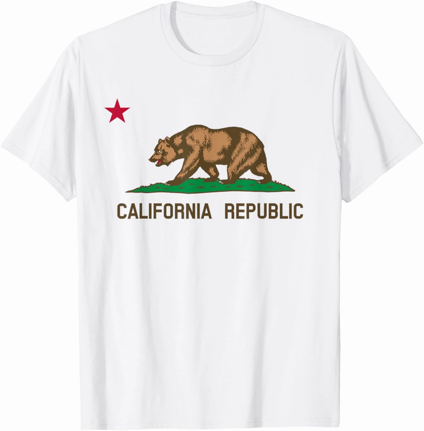 California The Golden State Bear Flag San Francisco T Shirt T-Shirt