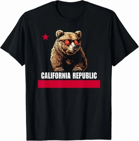 California The Golden State Bear Flag T-Shirt