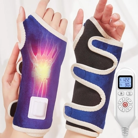 CAMECO Heating Pad for Wrist Pain Relief, Heated Wrist Wrap for Carpal Tunnel, 10-90Min Timer