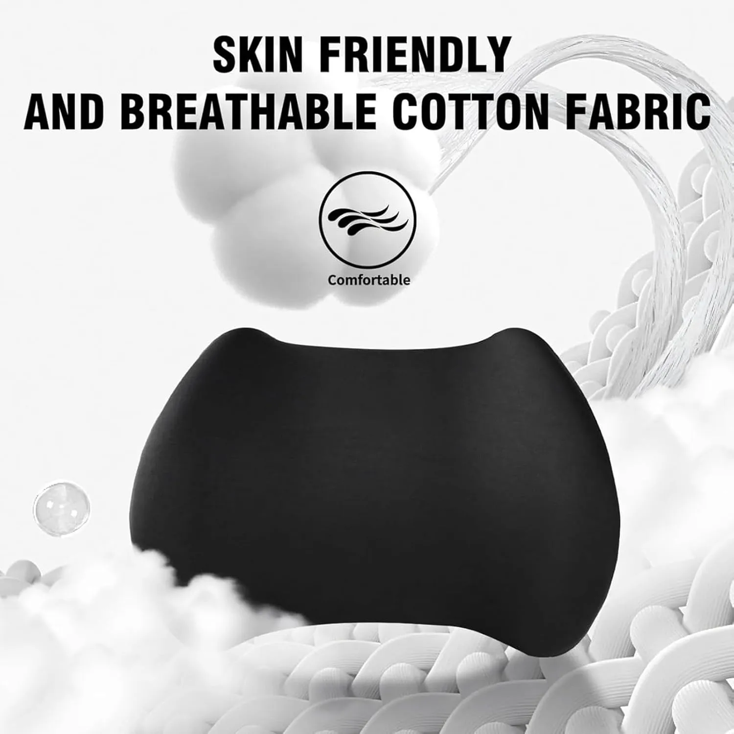 Car Headrest & Lumbar Support Cushion for Dacia Lodgy Duster Ateca Born 2012-2025, Ergonomic Memory Foam Head Rest Lumbar Support Pillow Breathable Cover Neck Back Pain Relief Removable