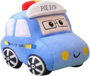 Car Stuffed Toy,11.8""/30cm Soft Taxi Plush Toy/Police Car Stuffed ToyStuffed Car Plush Pillow Toy,Gifts for Kids or Birthday Party (Police car), Blue Or Yellow