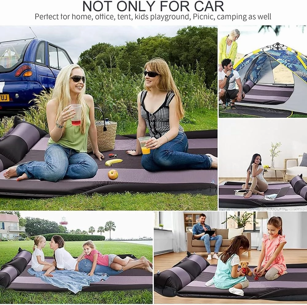 Car Automatic Inflatable Bed for Seat Tarraco 7seats 2019 2020 2021 2023 2024, Portable Movable Thickened Trunk Sleeping Bed Outdoor Camping Hiking Air Mattress,Red