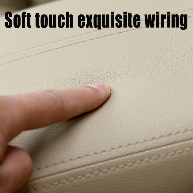 Car Center Console Protective Cover Suitable for Buick Excelle 2004 2005 2006 2007 2008 2009 2010 2012 2013 2014 2015 2016, Leather Watertight Armrest Box Protective Cover,Black