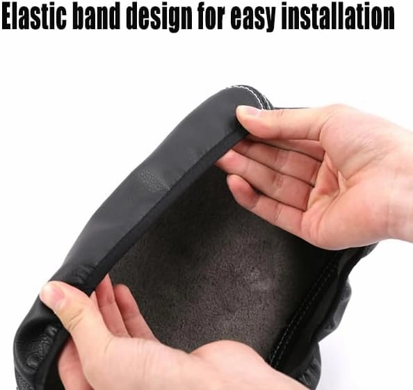 Car Center Console Protective Cover Suitable for Buick Excelle 2004 2005 2006 2007 2008 2009 2010 2012 2013 2014 2015 2016, Leather Watertight Armrest Box Protective Cover,Black