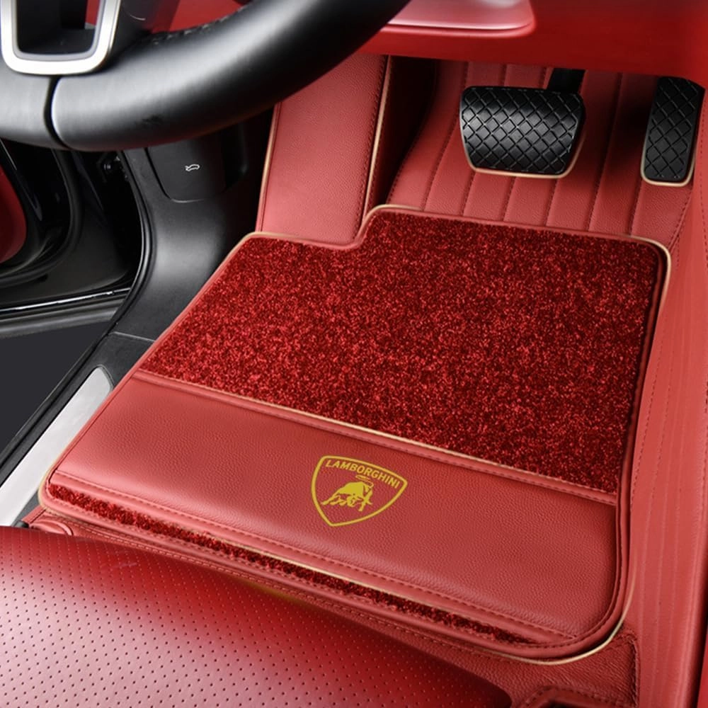 Car Floor Mats for Lamborghini Gallardo LP 570-4 Blancpain LP570-4 2011, All-Weather Protection Floor Liners Full Coverage Pads Carpets Floor Protection Underlay Accessories,F