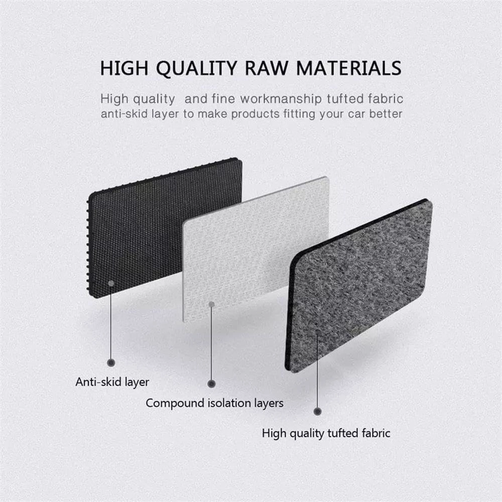 Car Floor Mats for Lincoln Nautilus 2023-2025,Nylon Black Carpet All Weather Waterproof Auto Liners Foot Pads Set