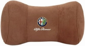 Car Headrest Pillow for Alfa Romeo Stelvio Giulia Giulietta Sportiva Mito, Car Neck Pillow, Head Neck Rest Cushion, Comfortable Soft Seat Back Pillows, Travel Pillow Cushion,B Brown