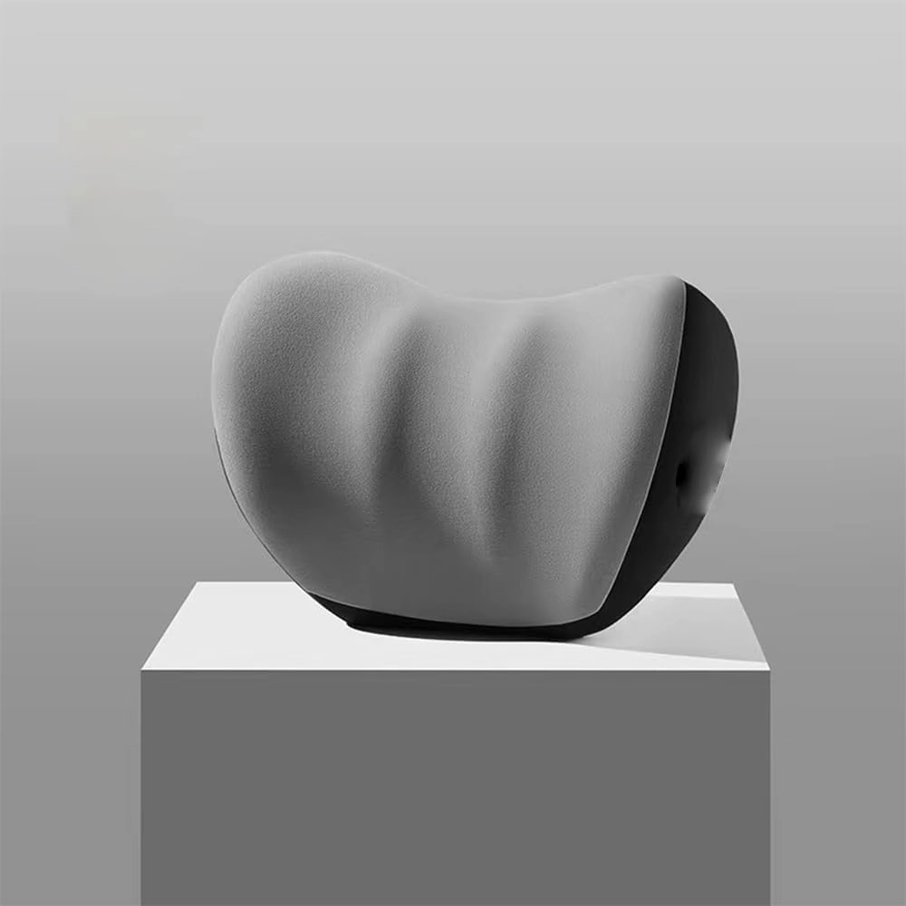 Car Neck Pillow Lumbar Support for MAZDA BIANTE Firm Comfortable Adjustable Removable Breathable Soft Memory Foam Relieve Body Pain,Grey-A