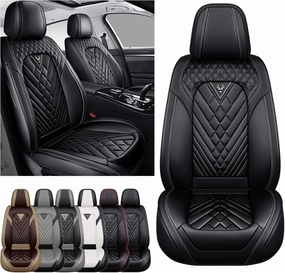Car Seat Covers Fit for Buick Encore 2013-2022,2 Seat Comfort Non-Slip Seat Cover Airbag Compatible,Waterproof Leather Seat Covers(Standard 2 Seat,Black)