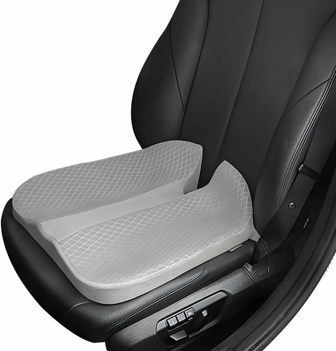 Car Seat Cushion, Soft Memory Foam Auto Cushion, Comfortable & Breathable Automotive Front Seat Buttom Cushion Pad, Universal Vehicle Truck SUV Van Car Accessories (Gray)