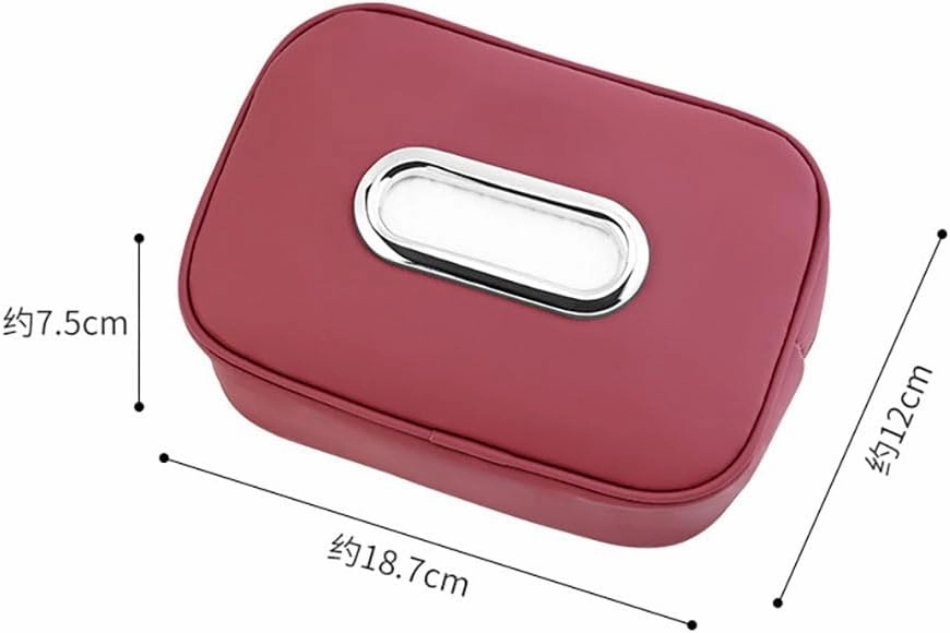 Car Tissue Bag for Bentley Flying Spur/Continental/Bentayga 2014 2015 2016 2017 2018 2019, Leather Hanging Design Holder Soft Elastic Straps Sun Visor Paper Box Multifunctional Easy Access Accessories