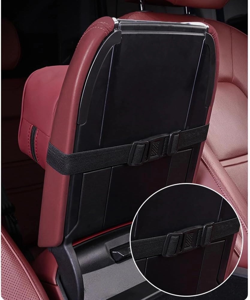 Car Tissue Bag for Bentley Flying Spur/Continental/Bentayga 2014 2015 2016 2017 2018 2019, Leather Hanging Design Holder Soft Elastic Straps Sun Visor Paper Box Multifunctional Easy Access Accessories
