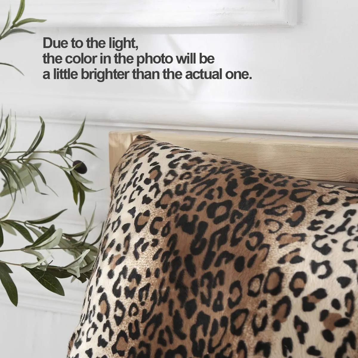 CARRIE HOME Cheetah Body Pillow Cover 20x54 Soft Plush Leopard Print Faux Fur Decorative Body Pillow Pillowcase for Home Couch Sofa (1 Pack, 20x54 inch)