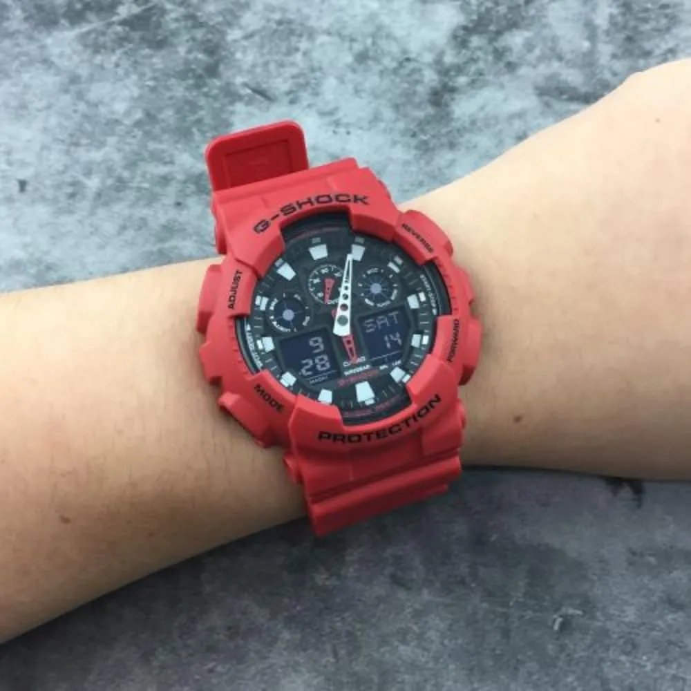 Casio Men's GA-100 XL Series G-Shock Quartz 200M WR Shock Resistant Watch