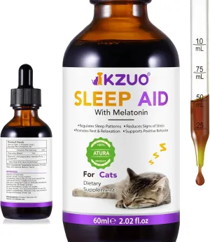 Cat Melatonin, Melatonin for Cats, Cat Calming, Cat Anxiety Relief, Anxiety Relief for Cats, Cat Sleep Aid,Helps to Support Restful Sleep for Your Cat - Veterinarian (1 pcs)