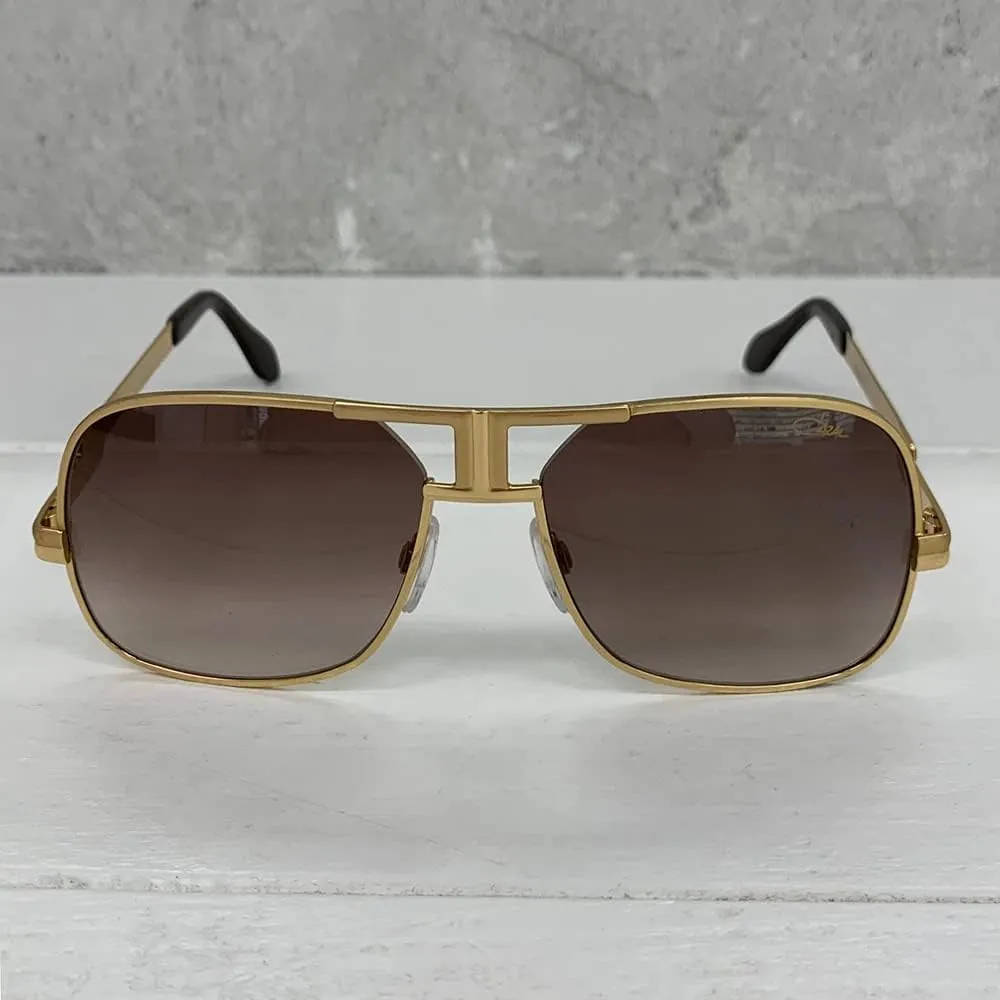 Cazal Legends Men's 701/3 003 Gold Retro Pilot Sunglasses 58mm