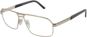 Cazal Men's Eyeglasses 7070 001 Gold Full Rim Titanium Optical Frame 59mm