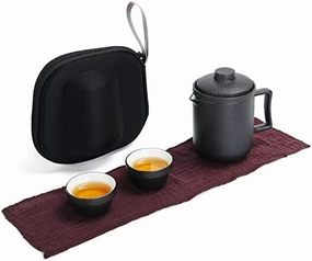 Ceramic Teacup Set Ceramic Teaware Travel Teaware Define Chinese Kong Fu Teaware Portable Gaiwan Tea Cups of Tea Ceremony Tea Pot with Travel Bag Coffee Set Tea Coffee Pot Cups,