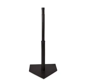 Champion Sports Deluxe Batting Tee – Mounted on Official Home Plate, Adjustable Telescopic Molded Rubber Tee, Multiple Style Options – Singles & Sets Available