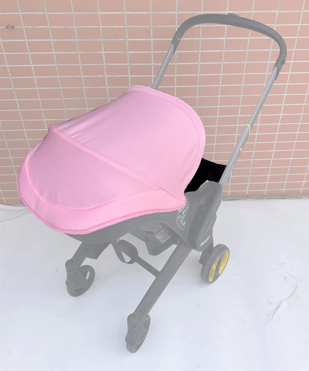 Changing Washing Kit,Canopy Sunshade Cover,Compatible with Car Seat Doona Strollers (Pink Black)