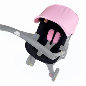 Changing Washing Kit,Canopy Sunshade Cover,Compatible with Car Seat Doona Strollers (Pink Black)