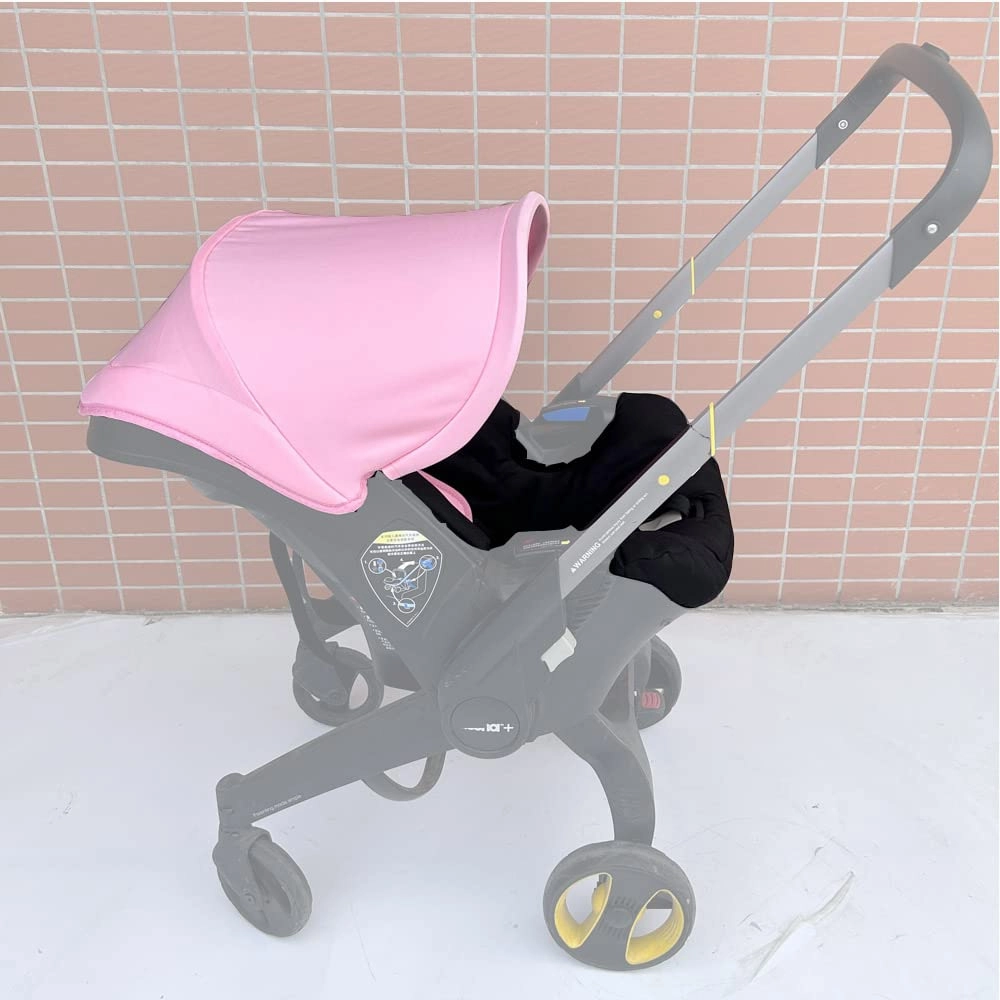 Changing Washing Kit,Canopy Sunshade Cover,Compatible with Car Seat Doona Strollers (Pink Black)
