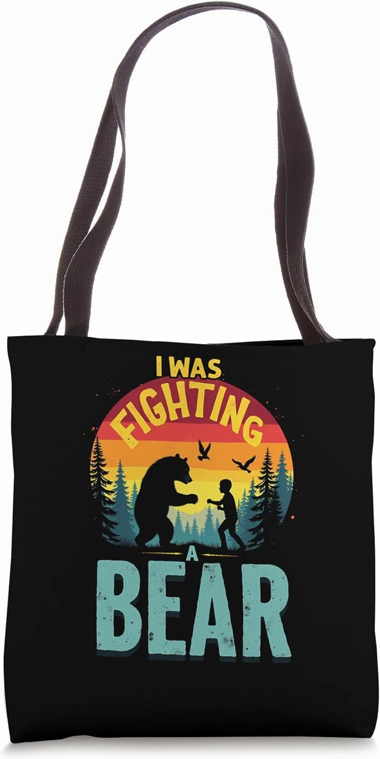 Child Bear Fight Courage Tote Bag