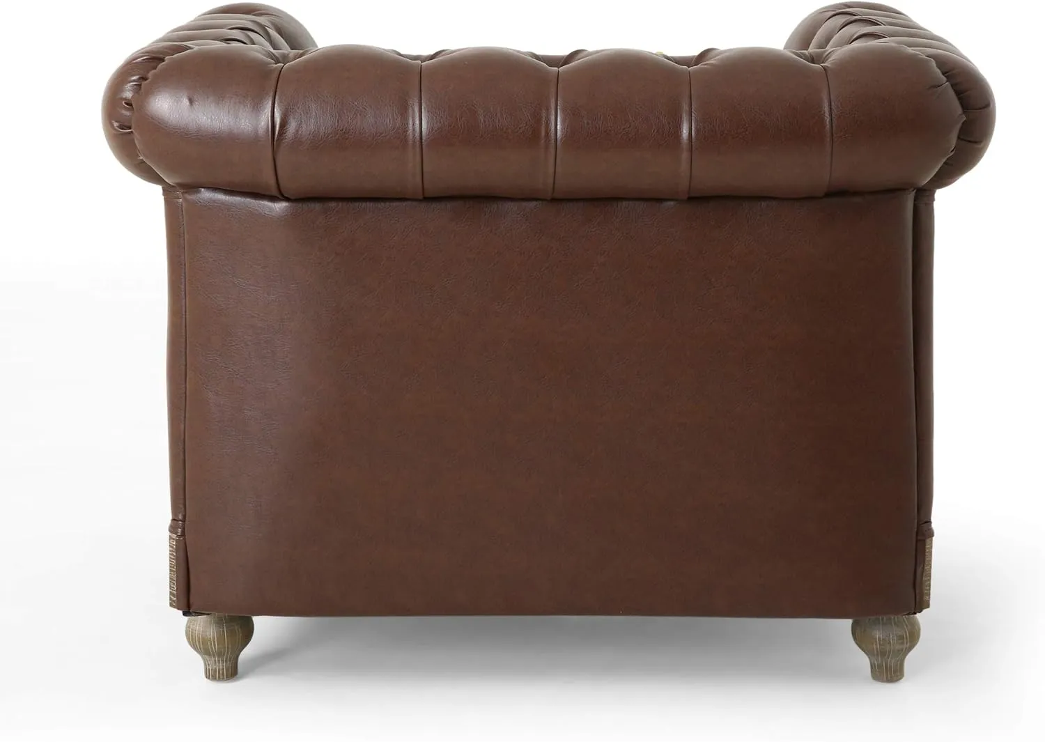 Christopher Knight Home Castalia Club Chair, Dark Brown   Natural 33.5D x 39W x 28H Inch